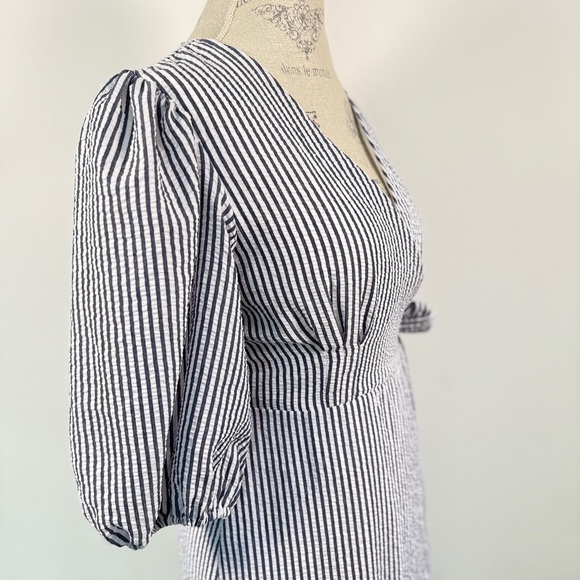 Hutch V-Neck Tiered Wrap Midi Dress - Picture 3 of 11